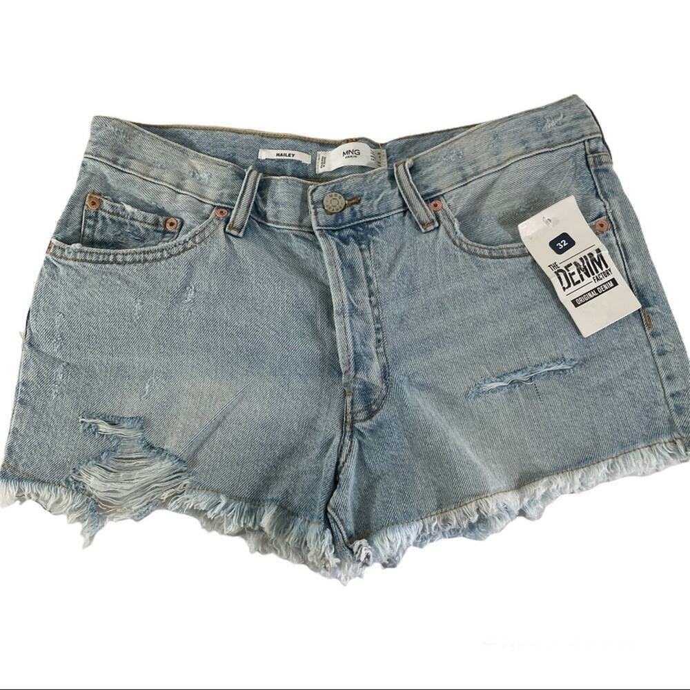 MNG Denim Hailey denim shorts sz 8